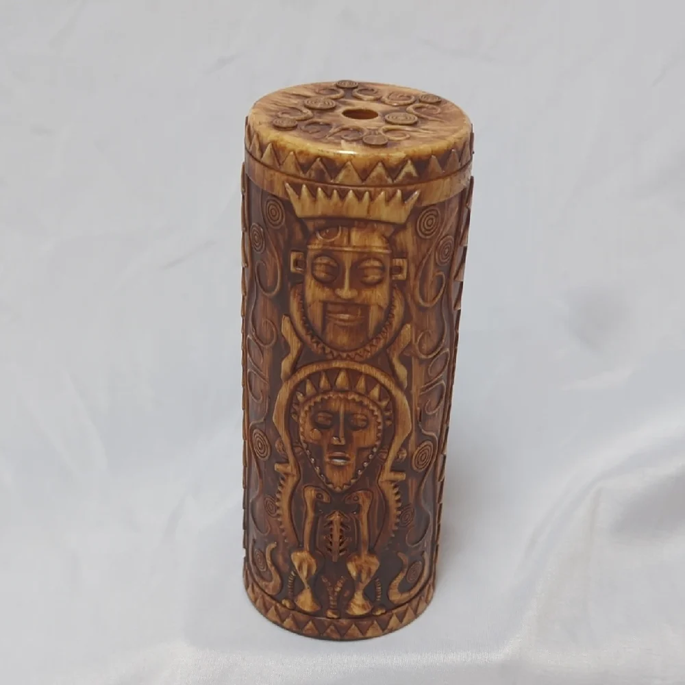 Disney Parks Plastic Tiki Polynesian Totem Drink Cup Tumbler 7